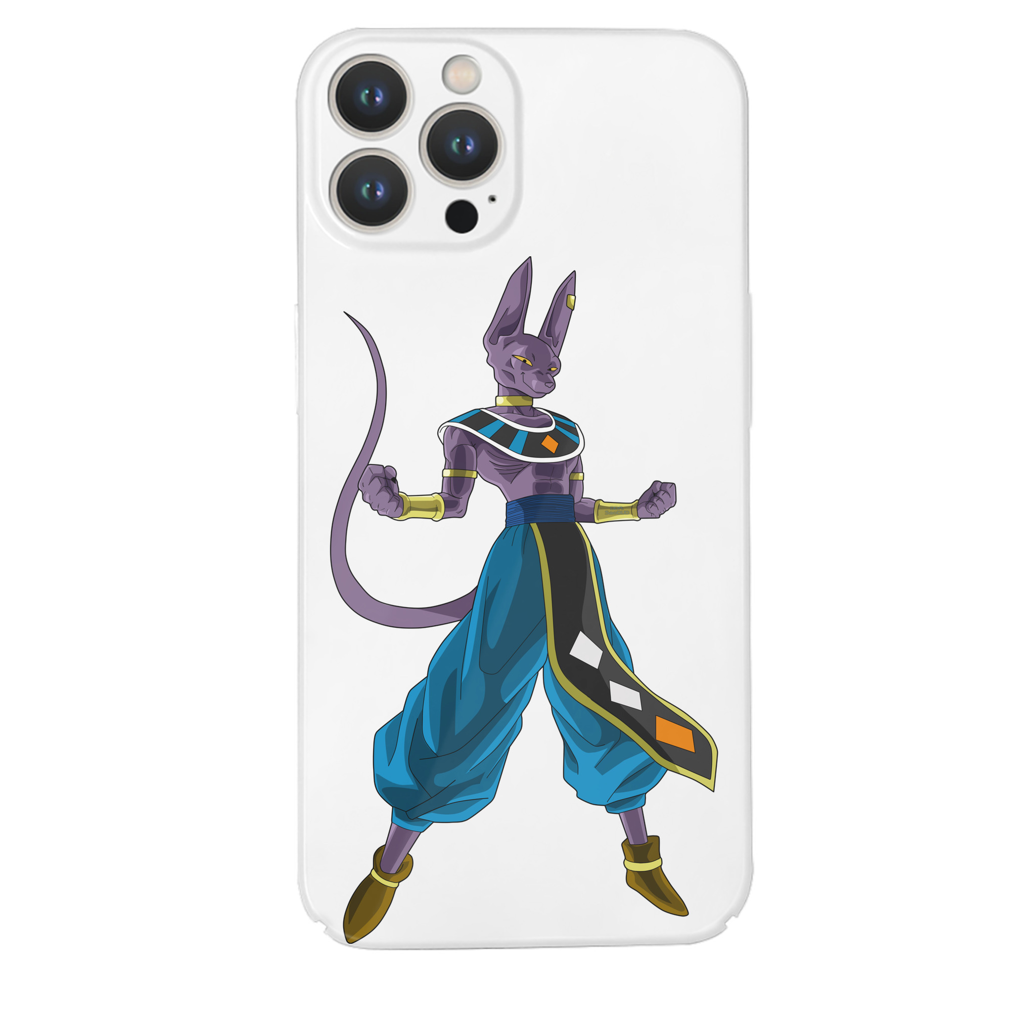 （画像用） ドラゴンボール ビルス 破壊神ビルス DRAGON BALL Beerus Birusu 【iPhone 14シリーズ対応】ハードケース